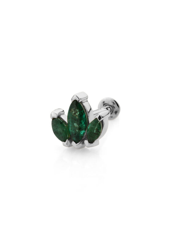 Gold Piercing VIVEKA Smaragd