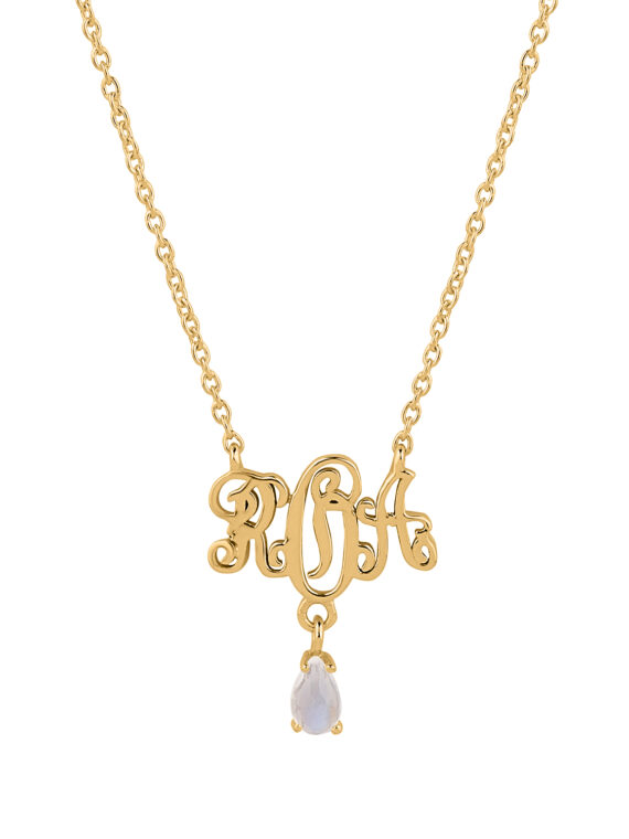 MONOGRAM KETTE M GOLD