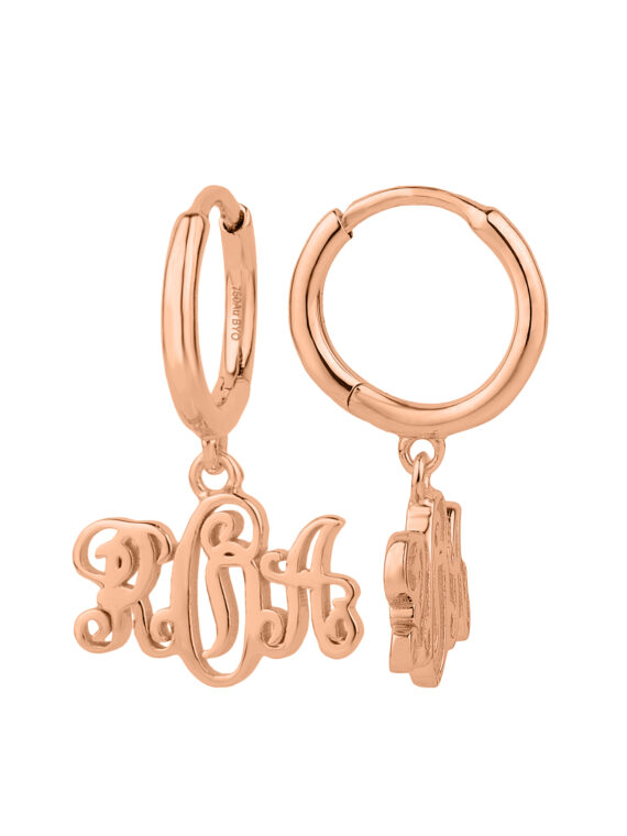 MONOGRAM CREOLEN GOLD 18 Kt