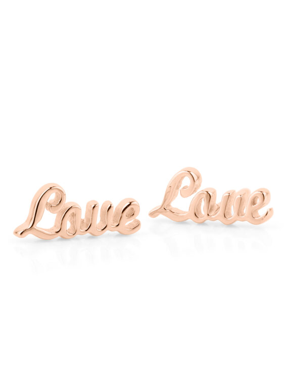 Ohrstecker LOVE Gold & Silber