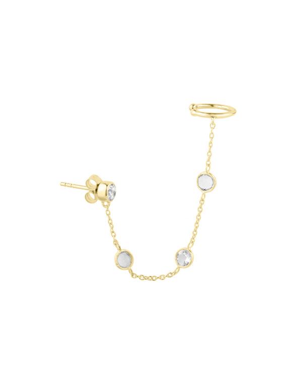Earcuff DANIELLA Gold & Silber