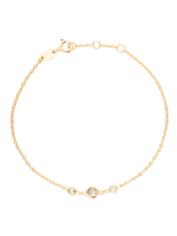 Armband JANAJA Hell Grün  Gold & Silber