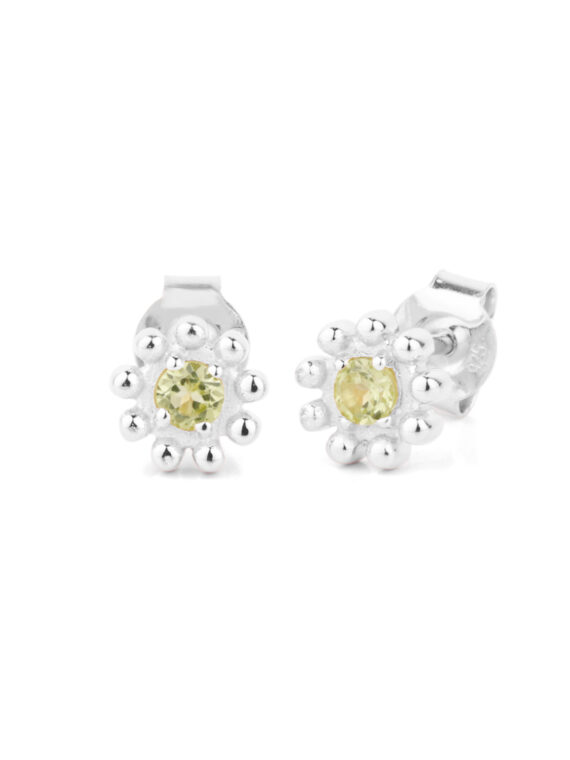 Ohrstecker TAMARA Peridot Gold & Silber