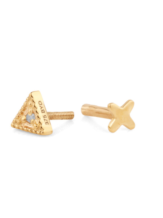Gold Piercing DREIECK Diamant