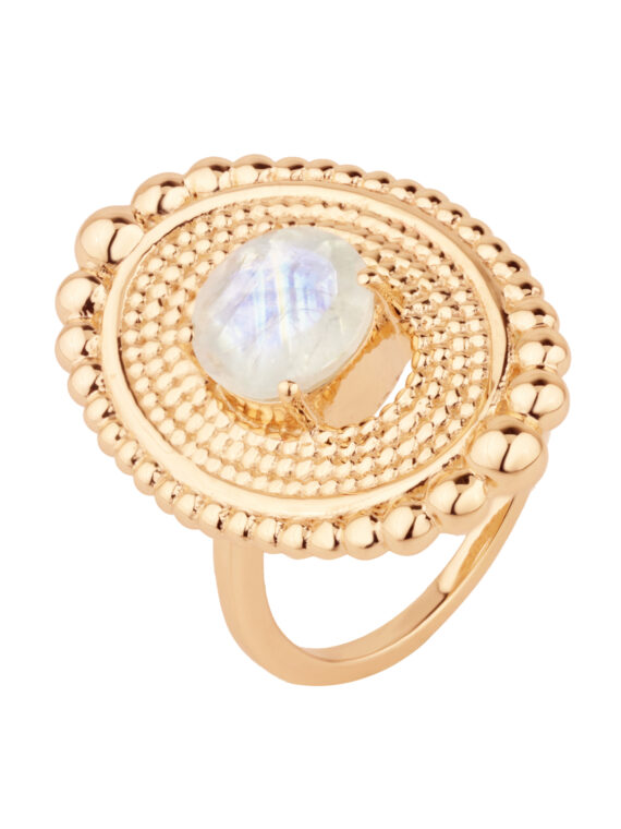 Ring NYALIA Mondstein Gold & Silber