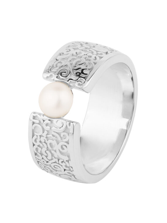 Ring NORINA Perle Gold & Silber
