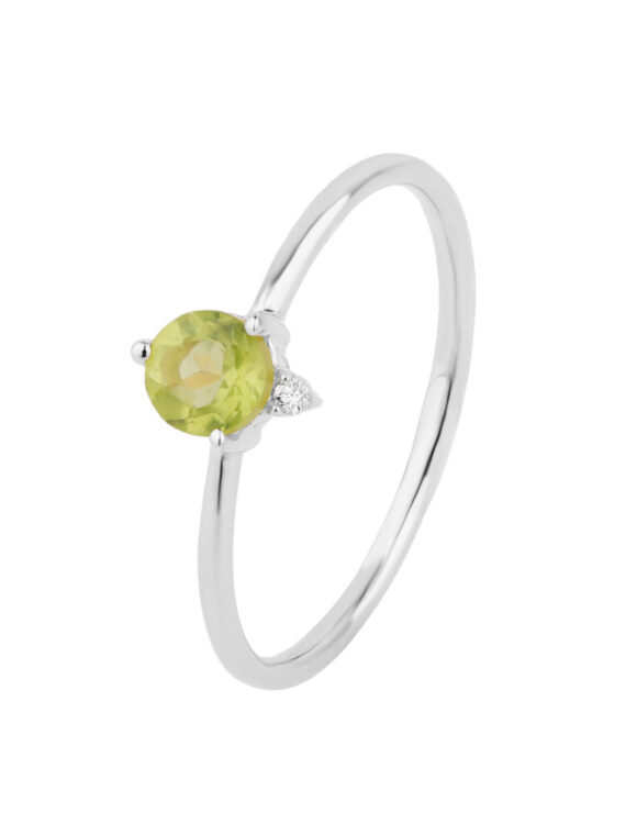 Ring PERIDOT Diamant Sternzeichen